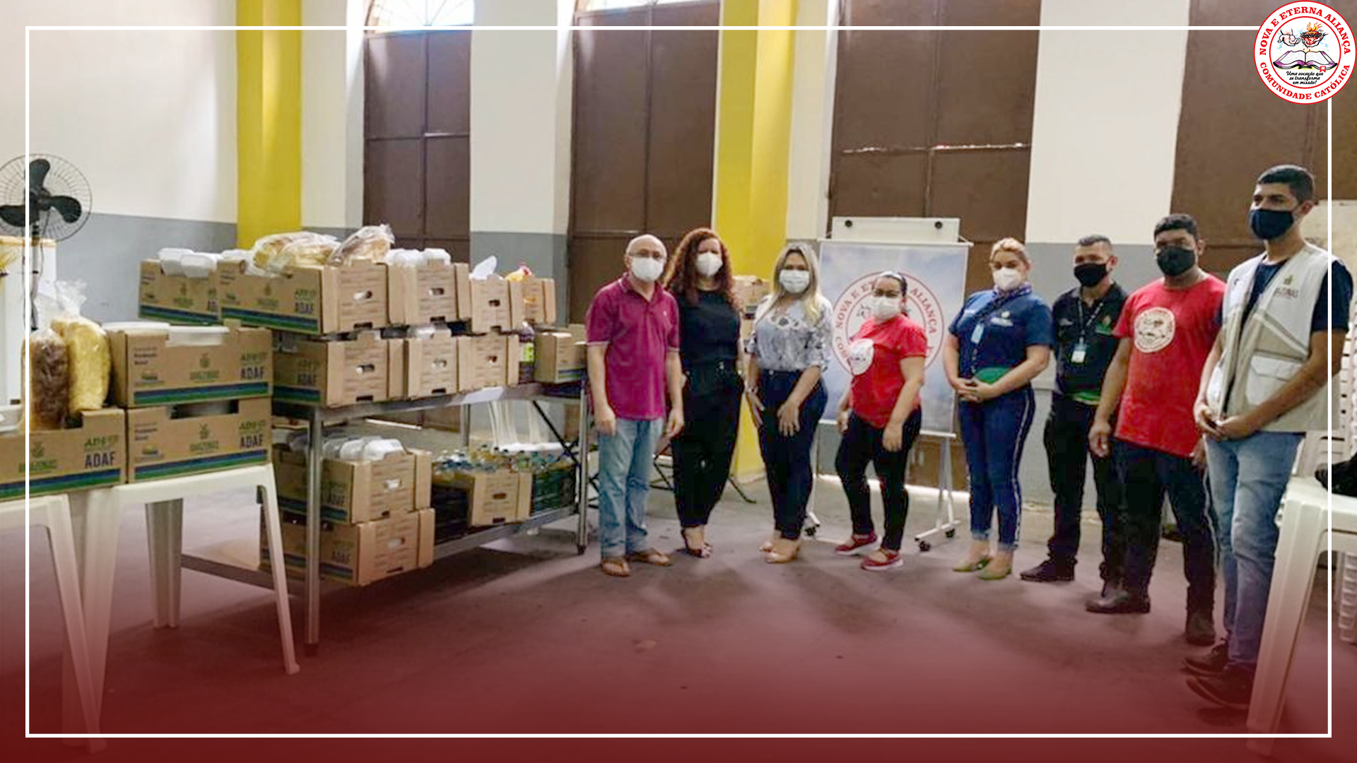 CNEA recebe doação de alimentos da SEJUSC através do programa ADS Solidária